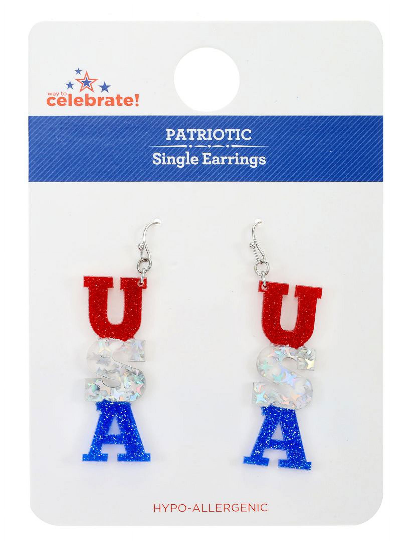 Way to Celebrate Americana USA Earring