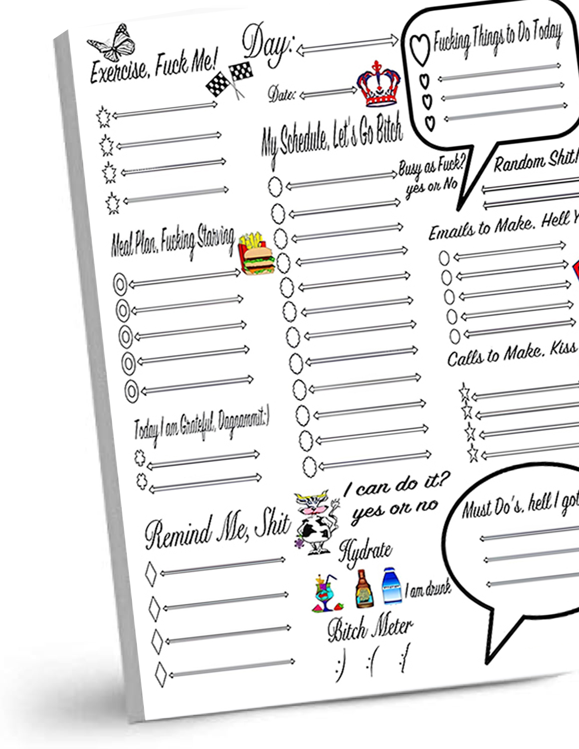 Swear Words Daily Planner