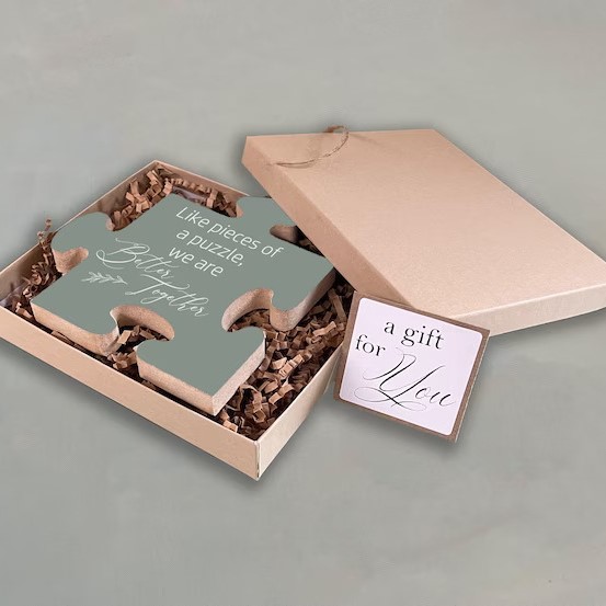 Puzzle Piece Thank You Gift Box