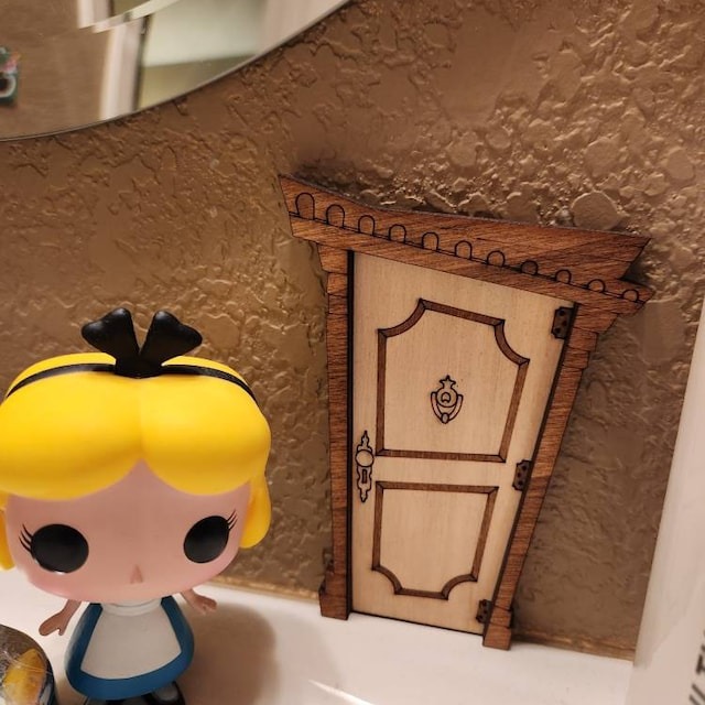 Wall decoration door miniature mini hole