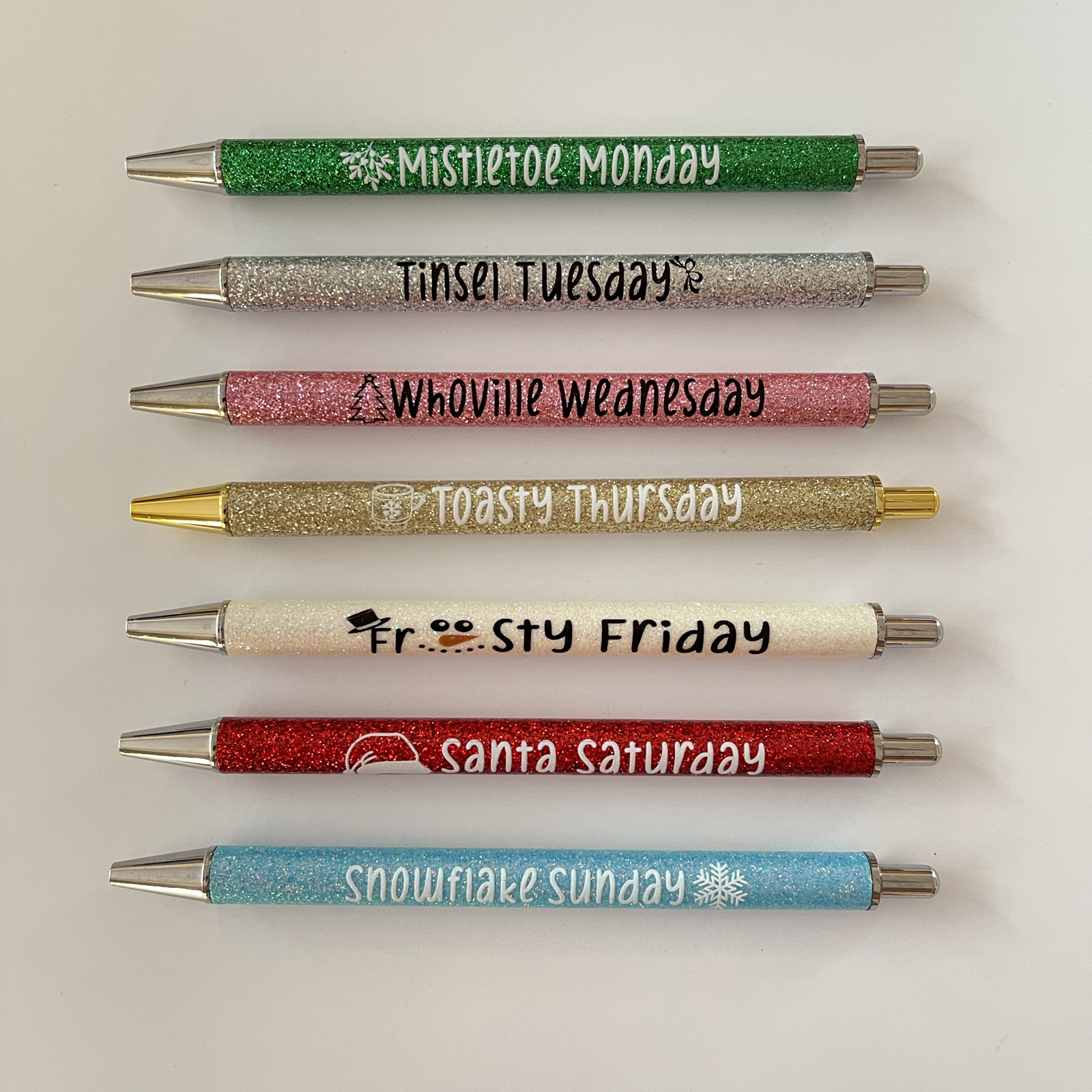 👻7 Pcs Colored Glitter Pen Set for Halloween