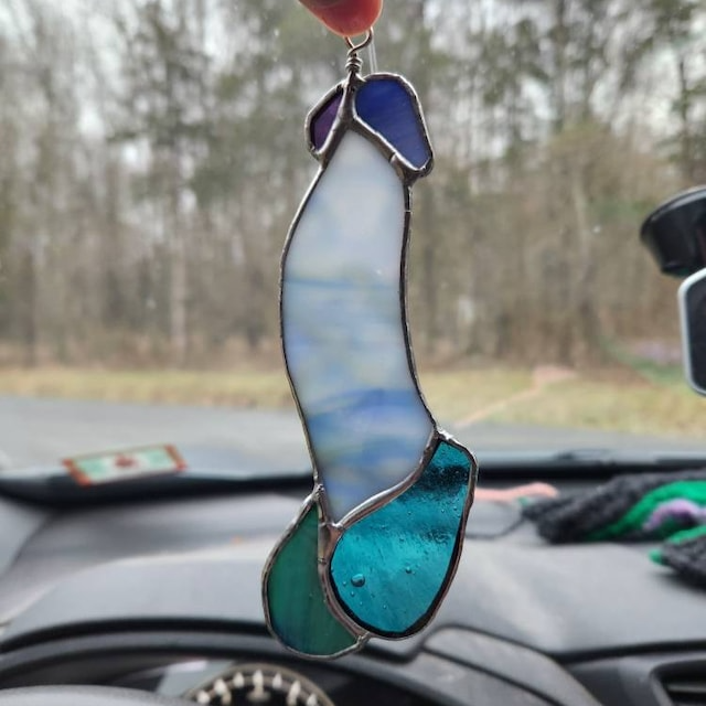 🤣FUNNY STAINED GLASS PENIS SUNCATCHER