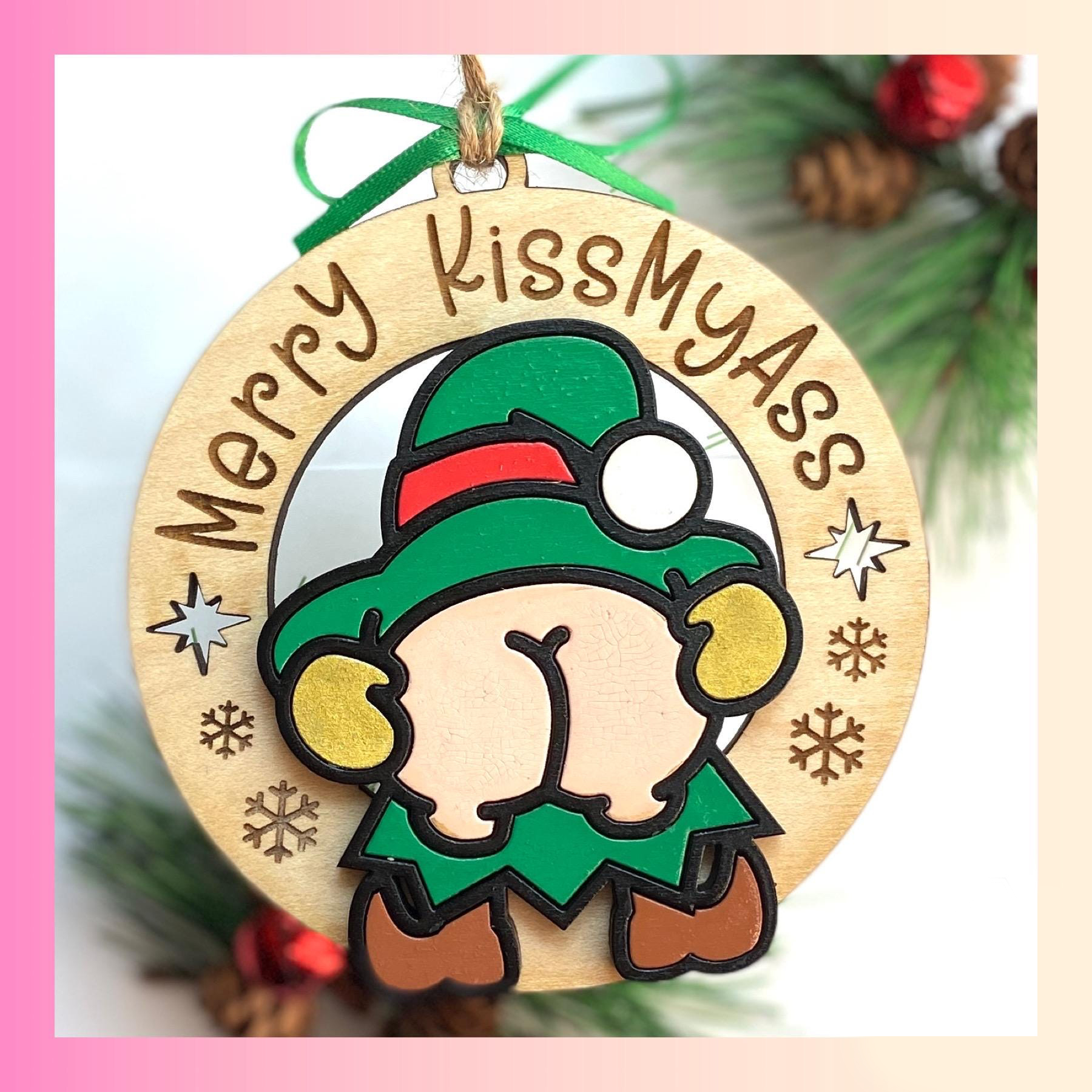 Jingle Butts Funny Holiday Ornament 2024