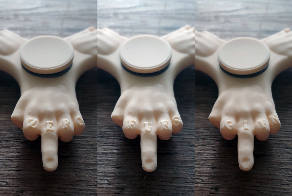 ZERO FUCKS GIVEN FIDGET SPINNER/DESK TOY