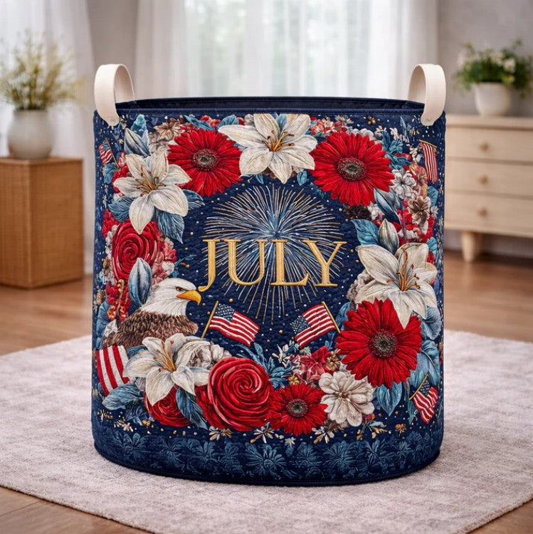 🇺🇸 250th Anniversary Patchwork Storage Basket🏡