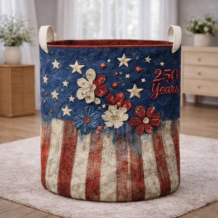 🇺🇸 250th Anniversary Patchwork Storage Basket🏡