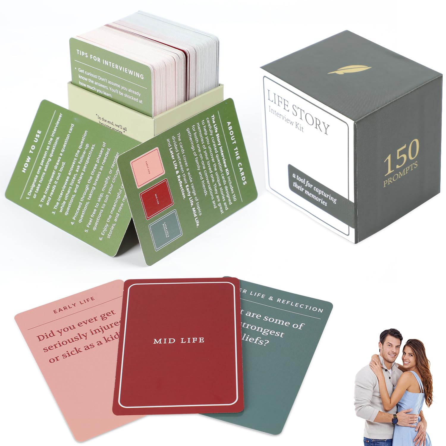 150 Life Story Interview Kit Cards
