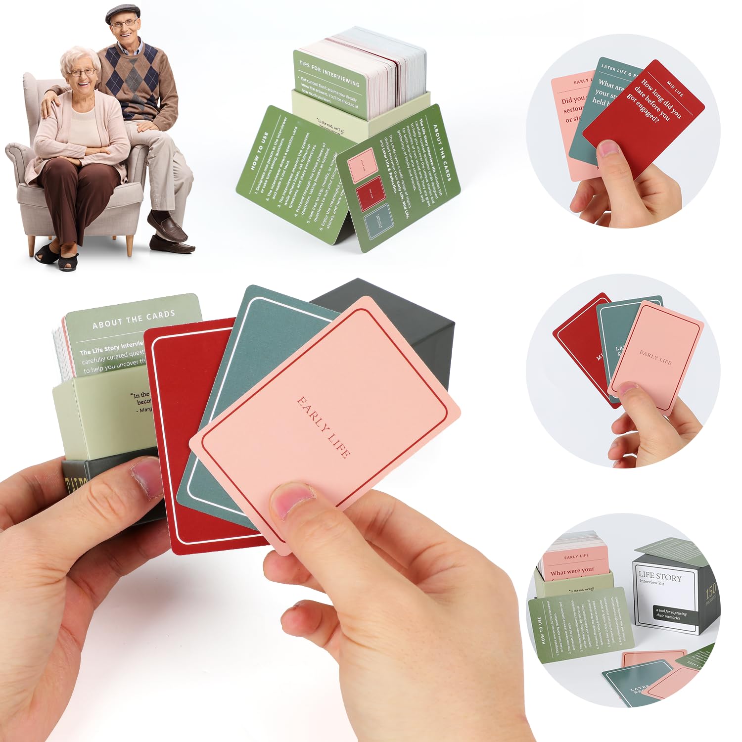 150 Life Story Interview Kit Cards
