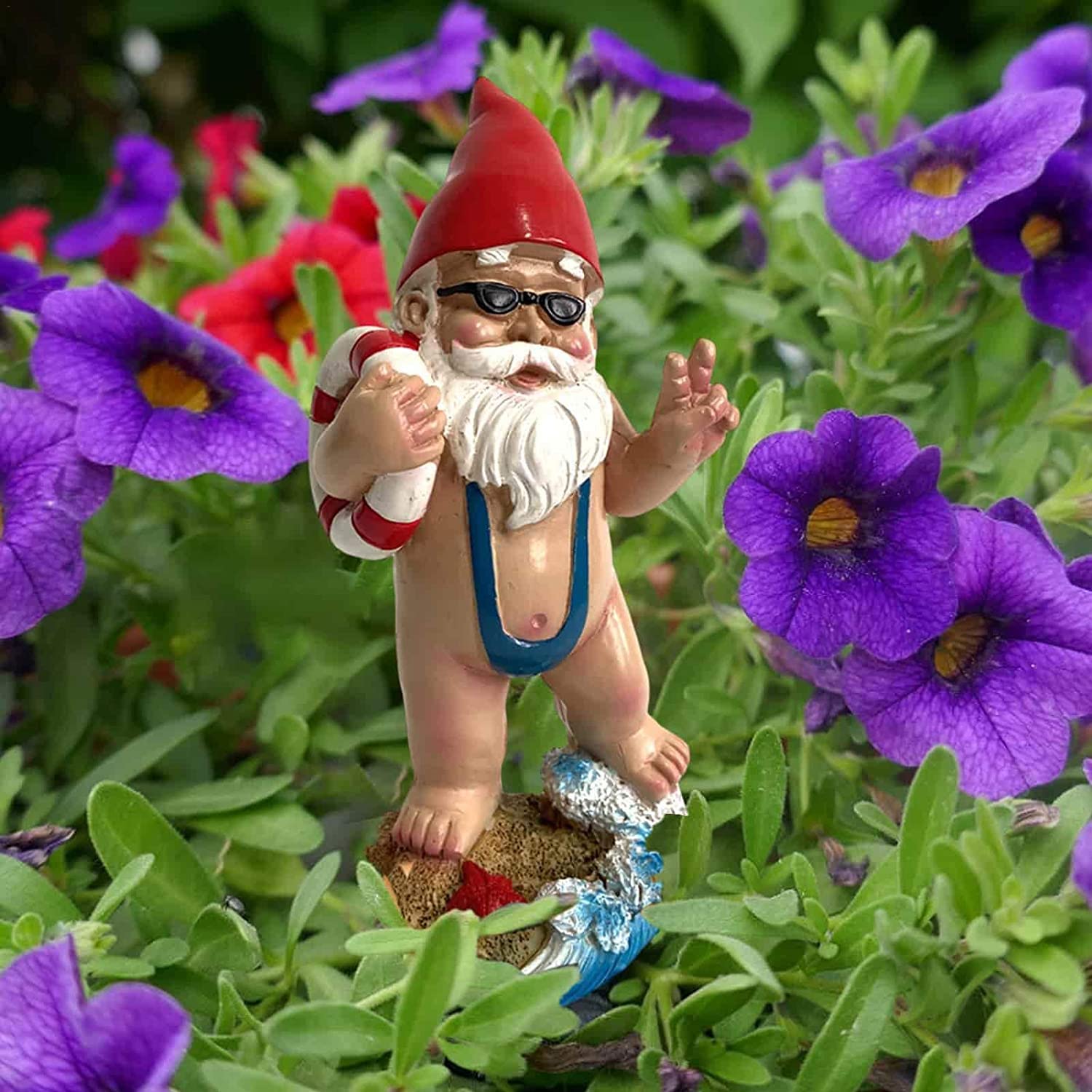 🤣Funny Garden Drunk Gnome Statue