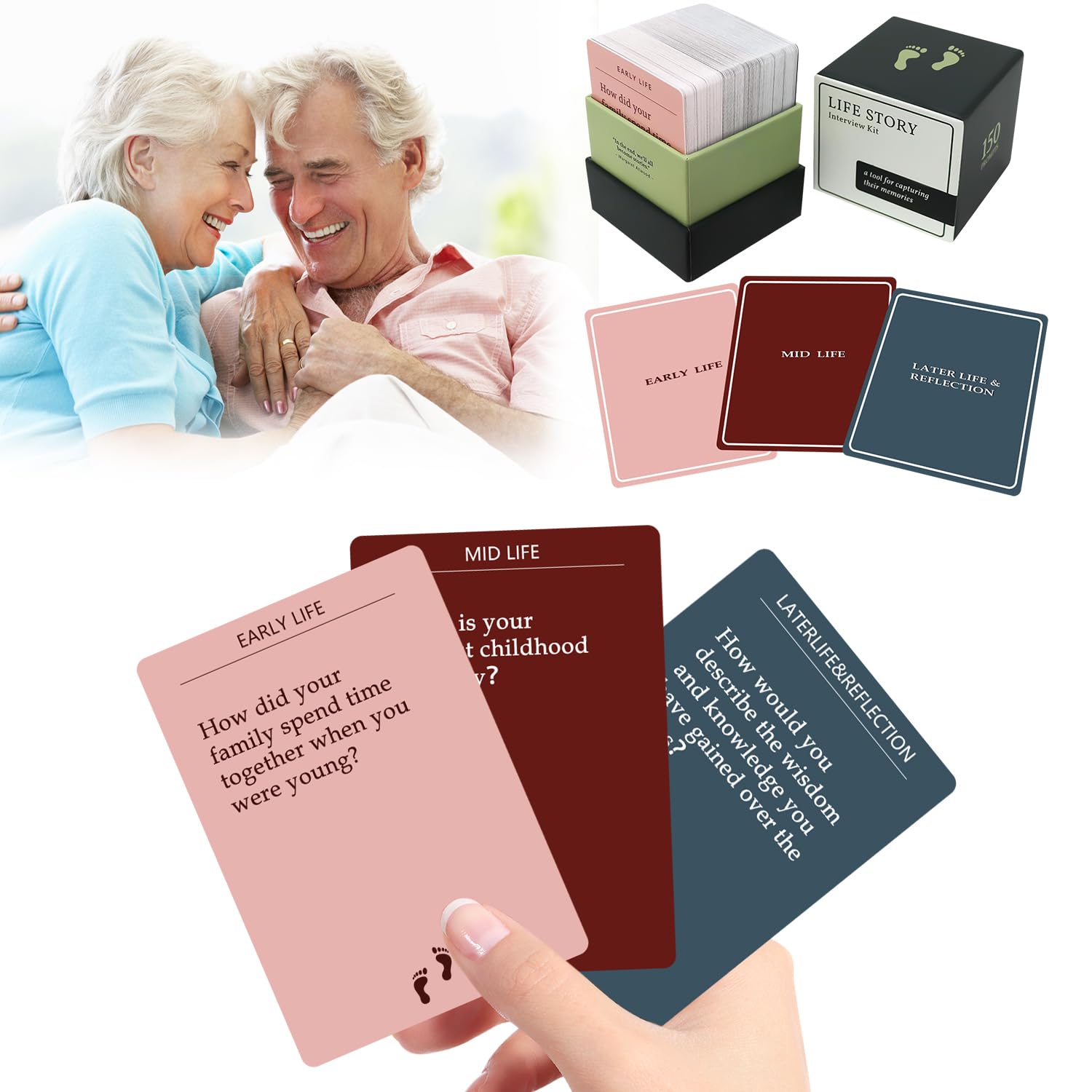 150 Life Story Interview Kit Cards