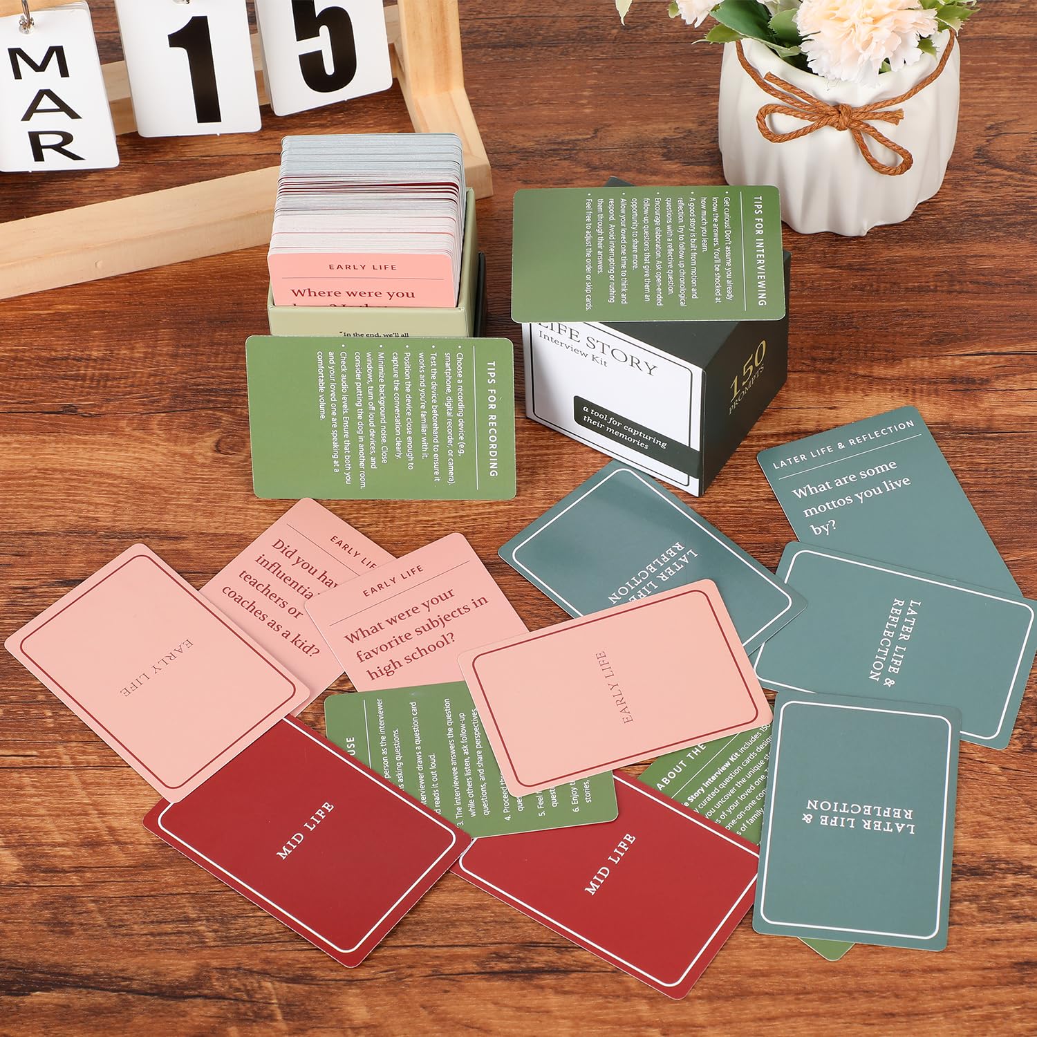 150 Life Story Interview Kit Cards