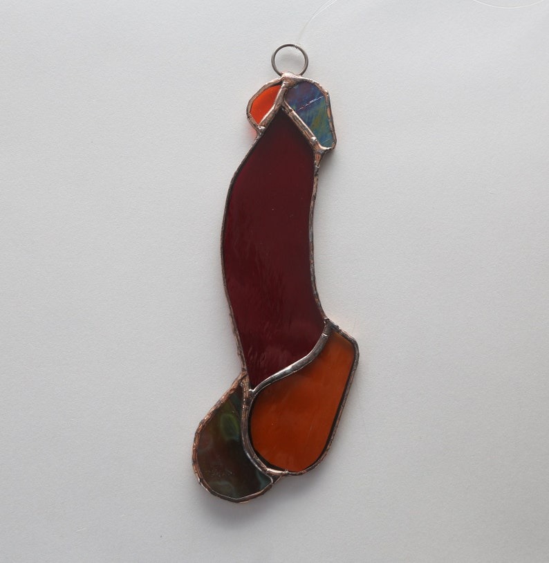 🤣FUNNY STAINED GLASS PENIS SUNCATCHER