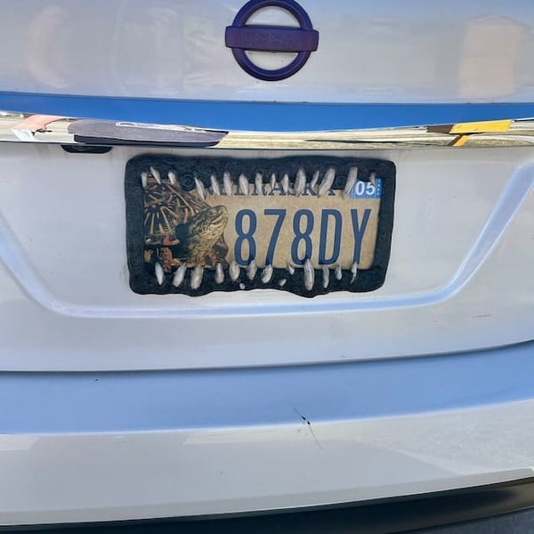 🔥BUY 2 GET 1 FREE-Last Day🔥Creature teeth license plate🤩