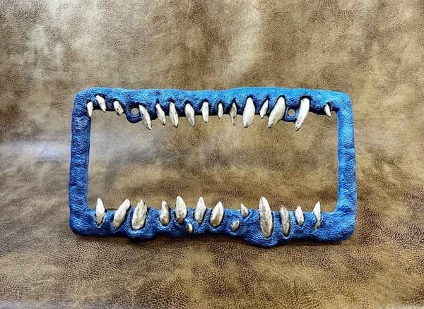 🔥BUY 2 GET 1 FREE-Last Day🔥Creature teeth license plate🤩