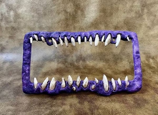 🔥BUY 2 GET 1 FREE-Last Day🔥Creature teeth license plate🤩