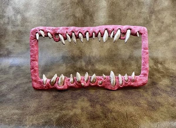 🔥BUY 2 GET 1 FREE-Last Day🔥Creature teeth license plate🤩