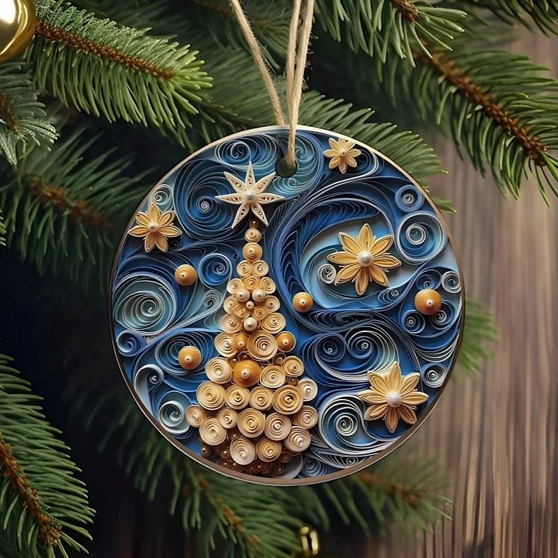 🎅Flat Quilling Christmas Ornaments