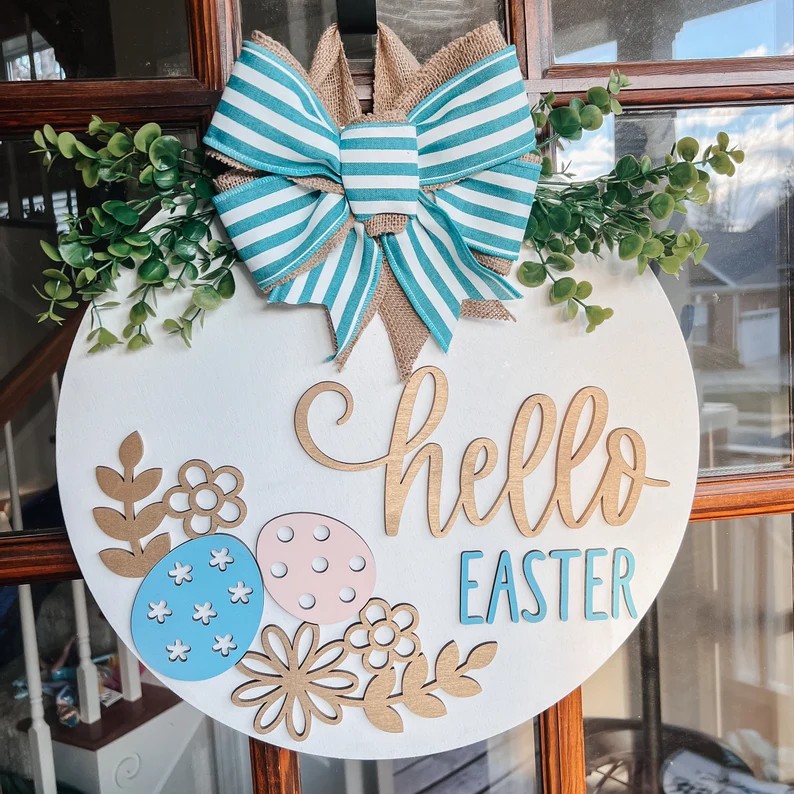 Easter Front Door Decor