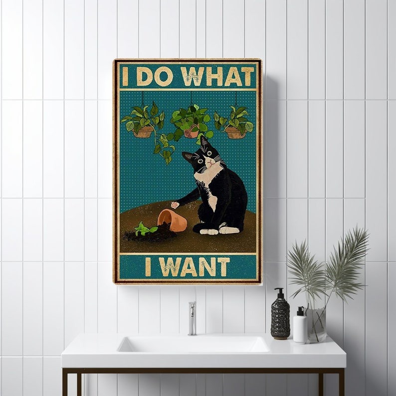 Funny Cat Tin Signs