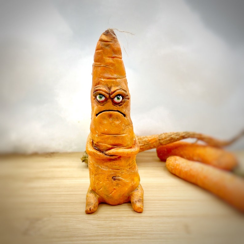 Cranky Carrot Figurine