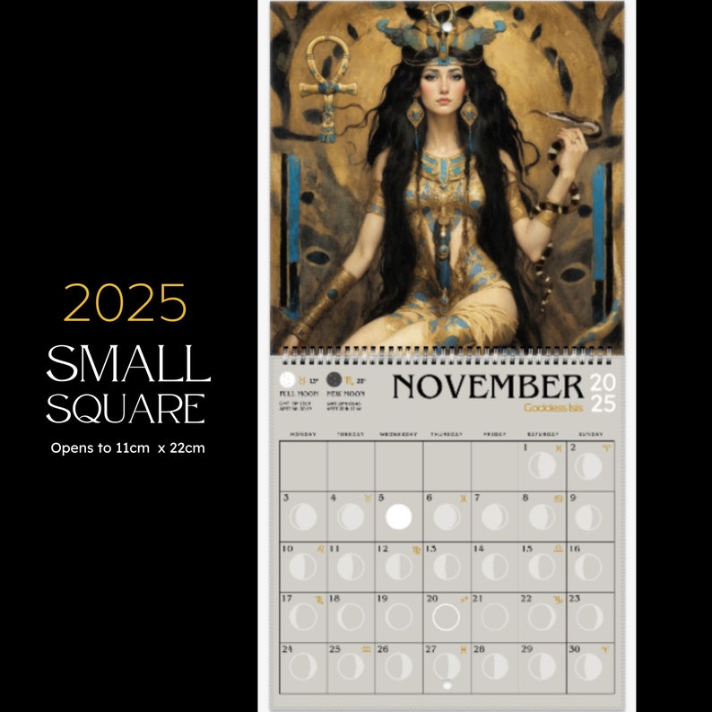 🌙Warrior Goddess 2025 Moon Phase Calendar