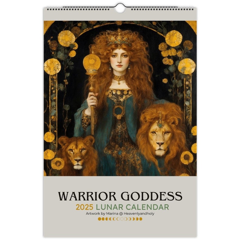🌙Warrior Goddess 2025 Moon Phase Calendar