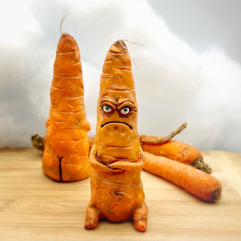 Cranky Carrot Figurine