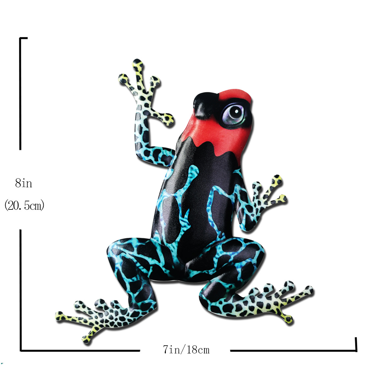 Iron Frog Art Sculpture Hanging Wall Decorations for Garden