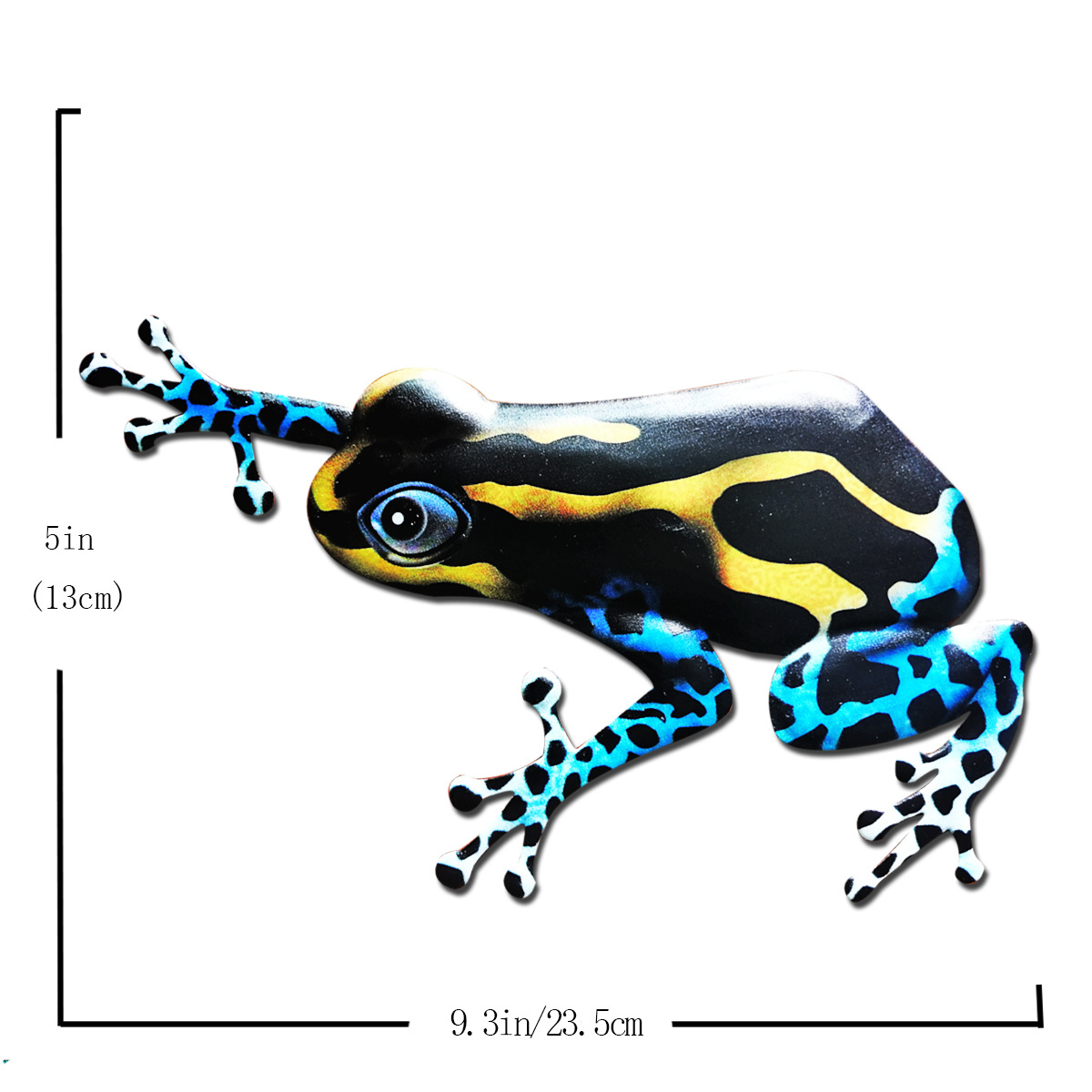 Iron Frog Art Sculpture Hanging Wall Decorations for Garden