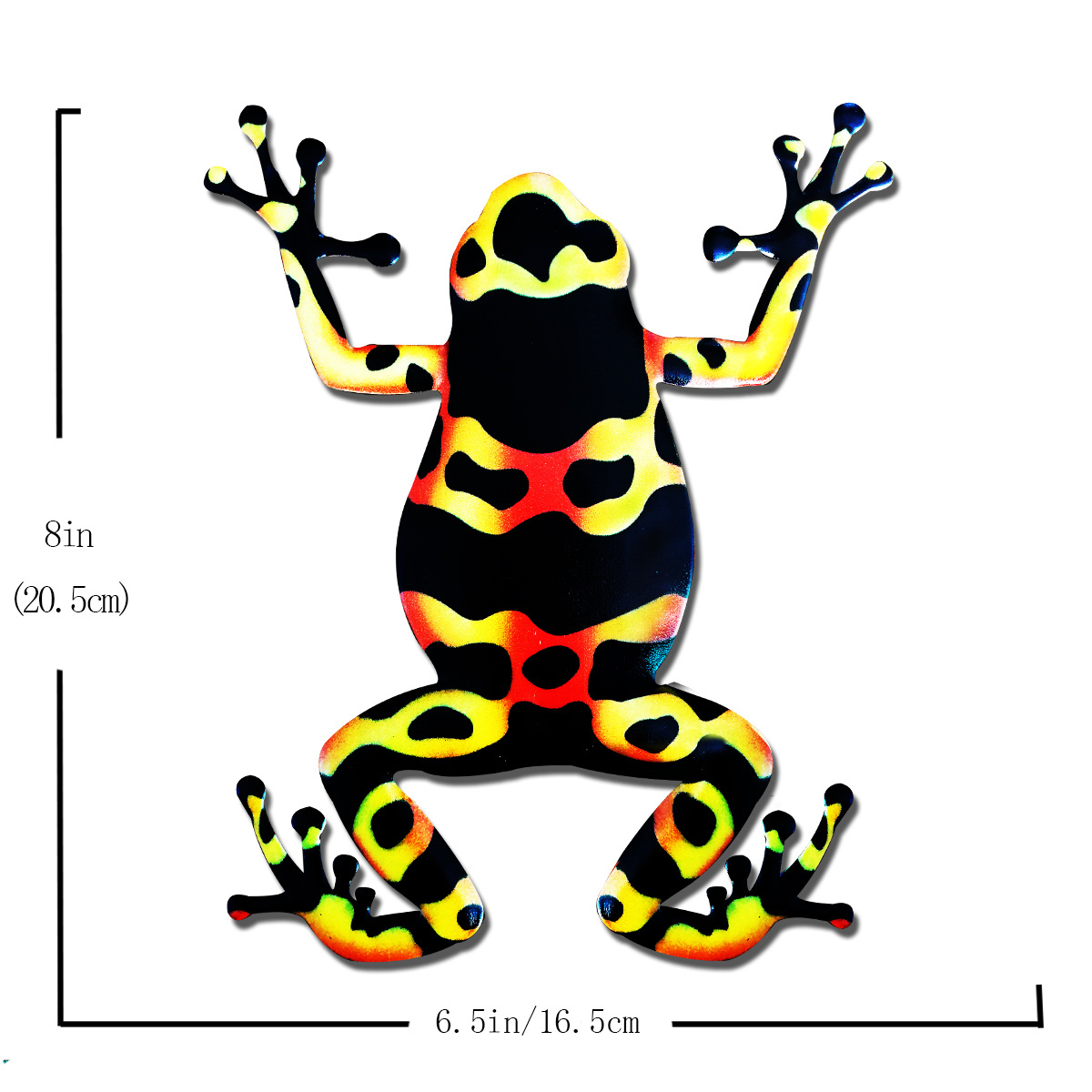 Iron Frog Art Sculpture Hanging Wall Decorations for Garden