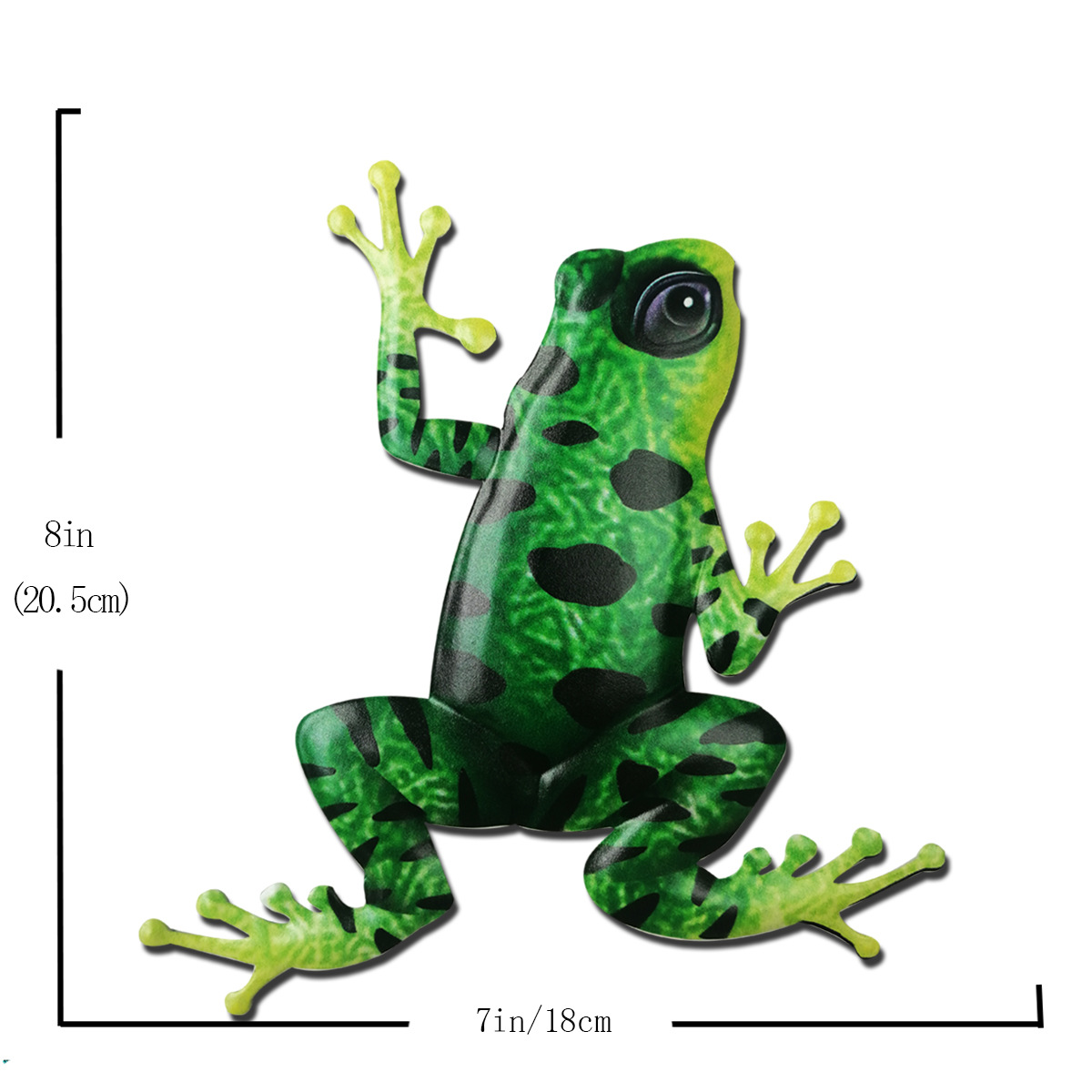 Iron Frog Art Sculpture Hanging Wall Decorations for Garden