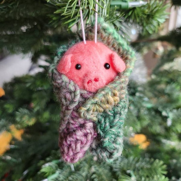 🎄 Handmade Pig in Blankets Christmas Tree Ornament 🎄