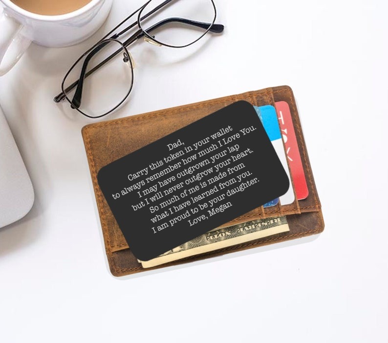 Father’s Day Gift，Wallet Card for Dad