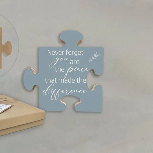 Puzzle Piece Thank You Gift Box