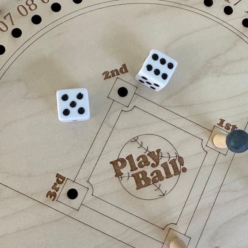 Baseball Dice Board Game