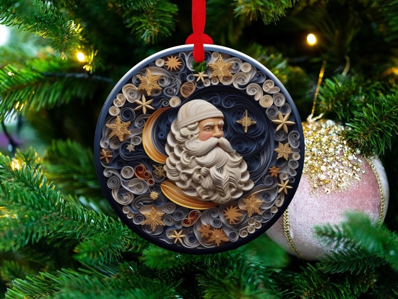 Exquisite Flat Quilling Christmas Ornaments