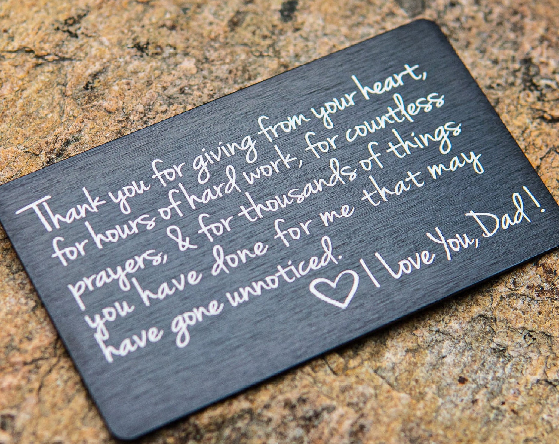 Father’s Day Gift，Wallet Card for Dad