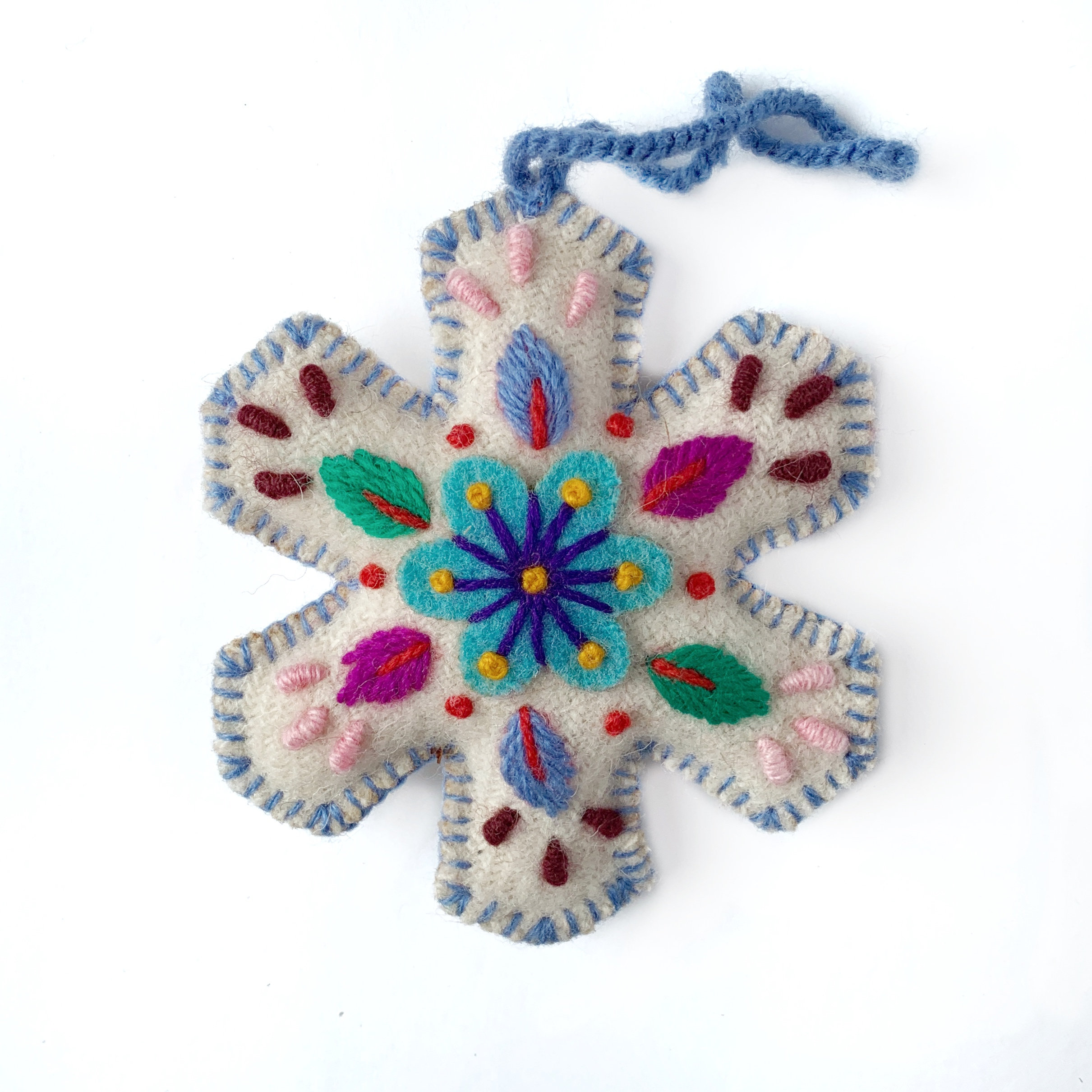 ✨Snowflake Embroidered Wool Christmas Ornament✨
