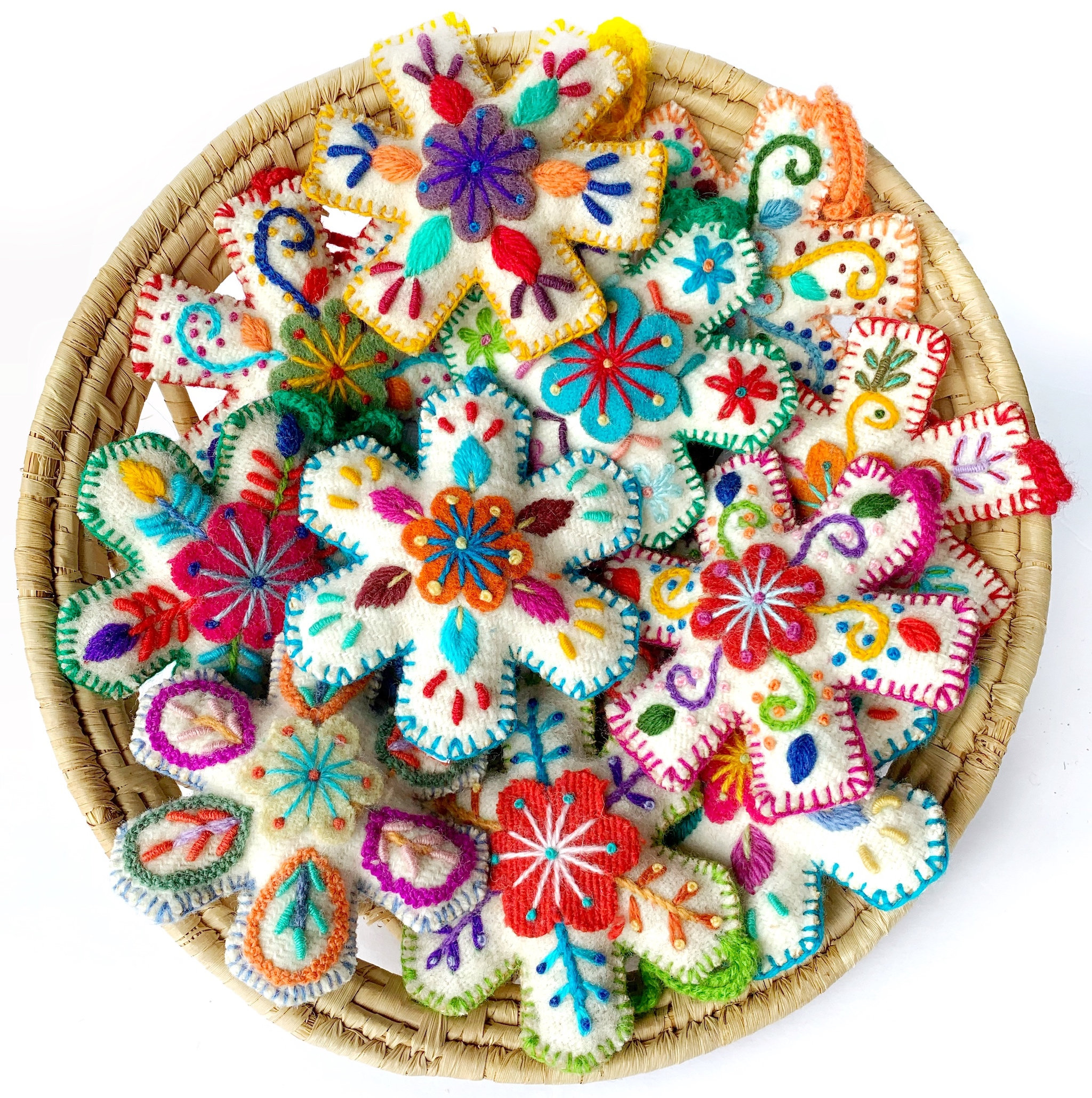 ✨Snowflake Embroidered Wool Christmas Ornament✨