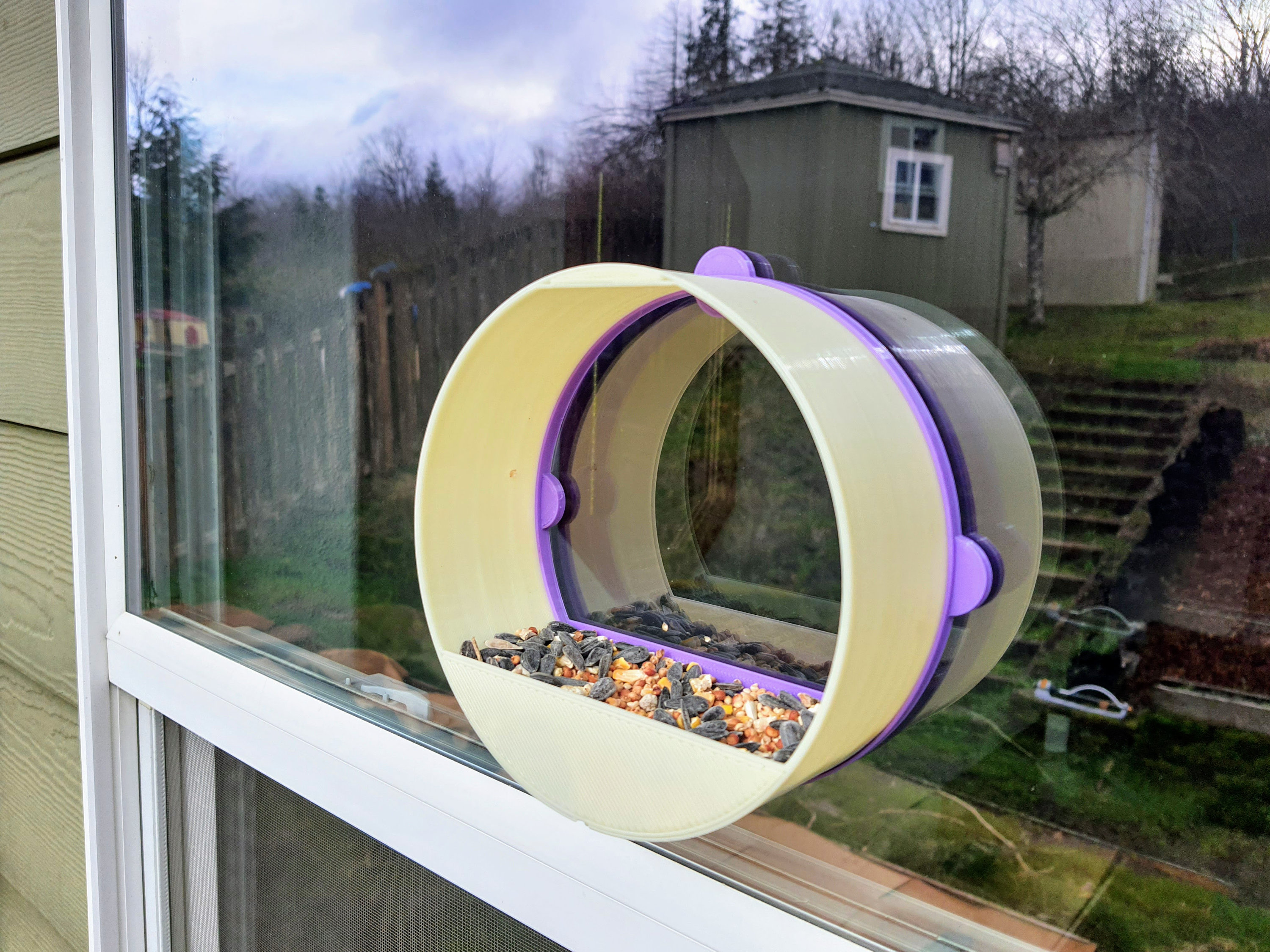 Window Bird Feeder House 