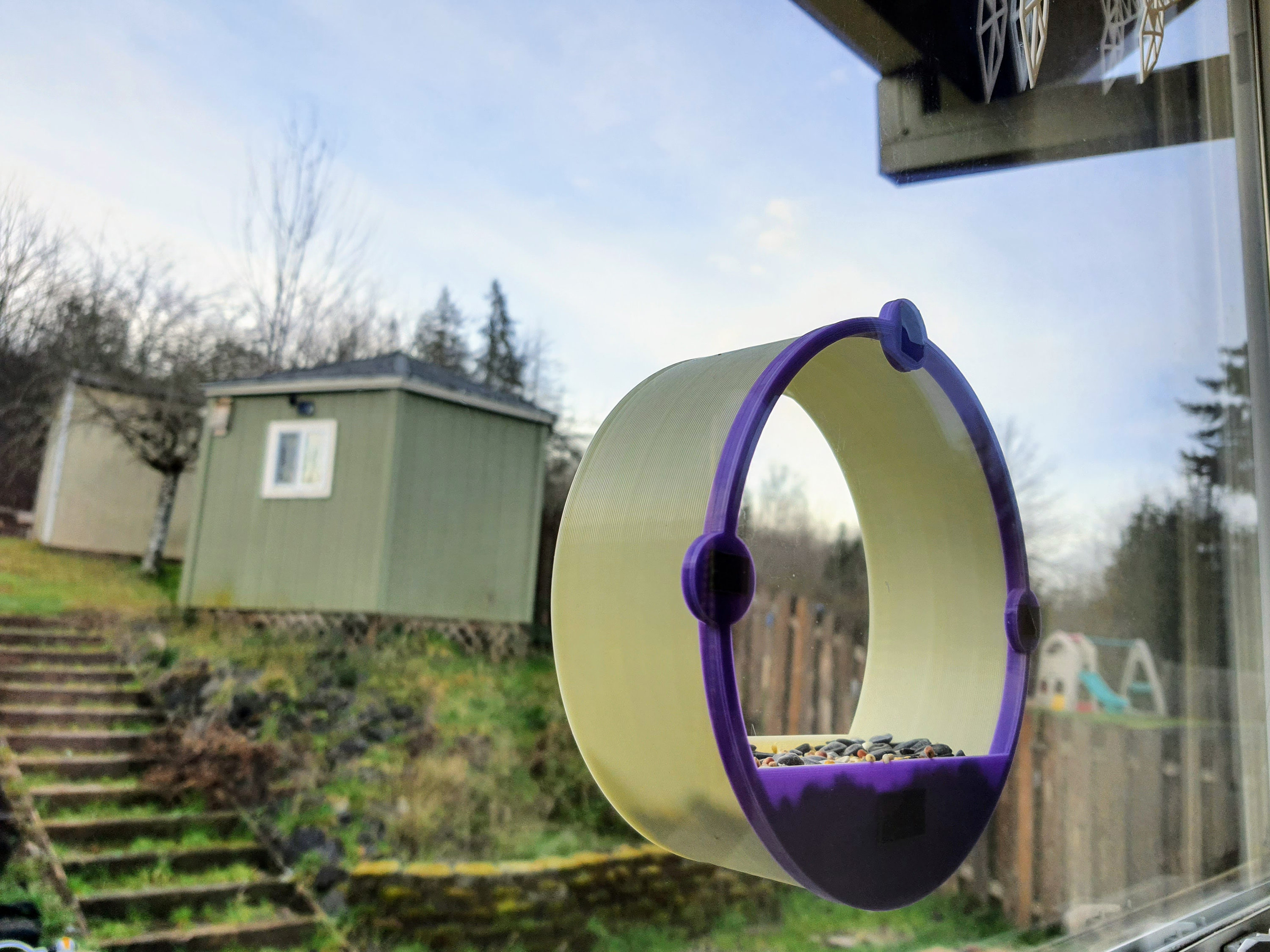 Window Bird Feeder House 