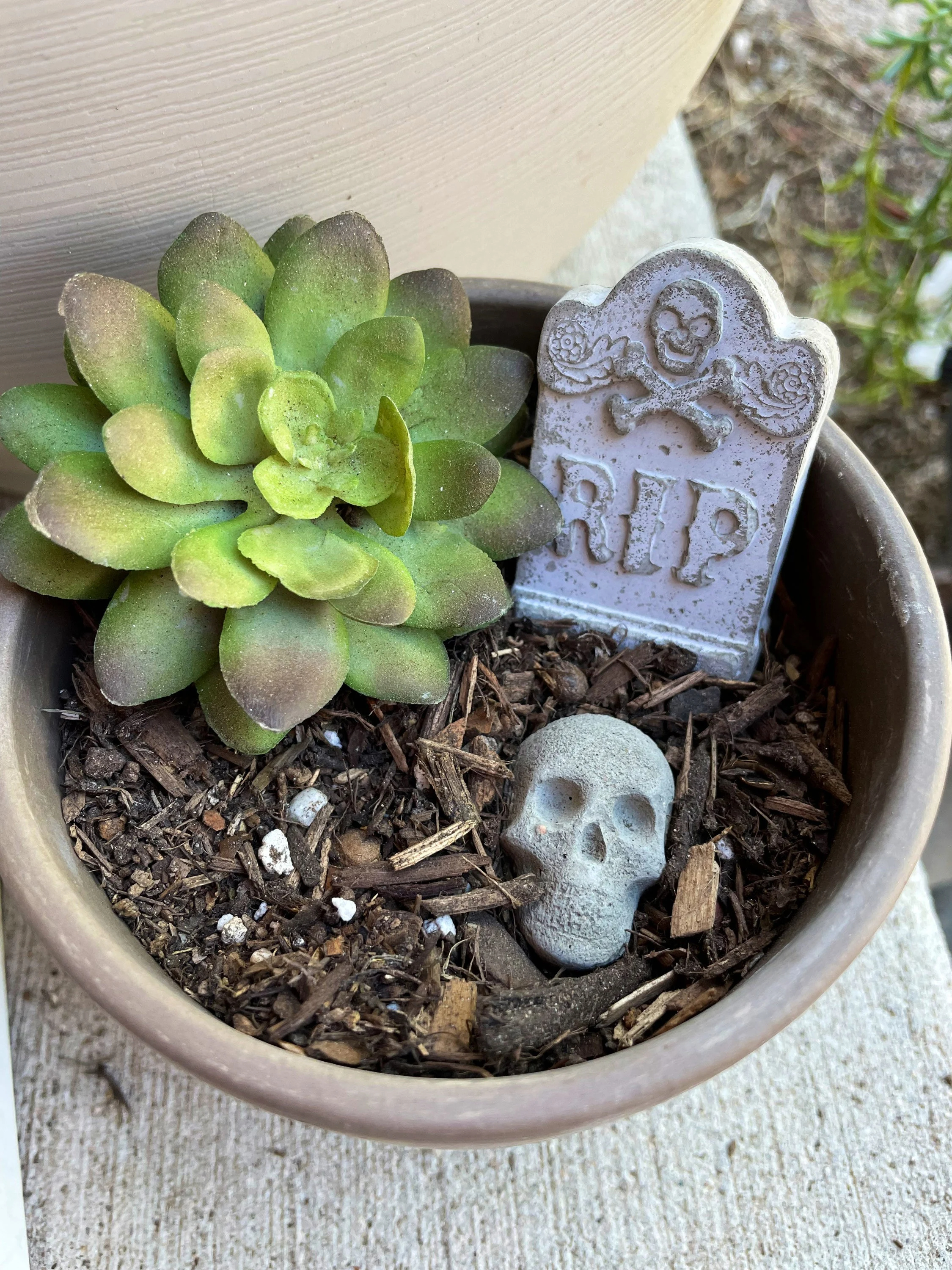 Mini Tombstones Concrete Garden Decorations