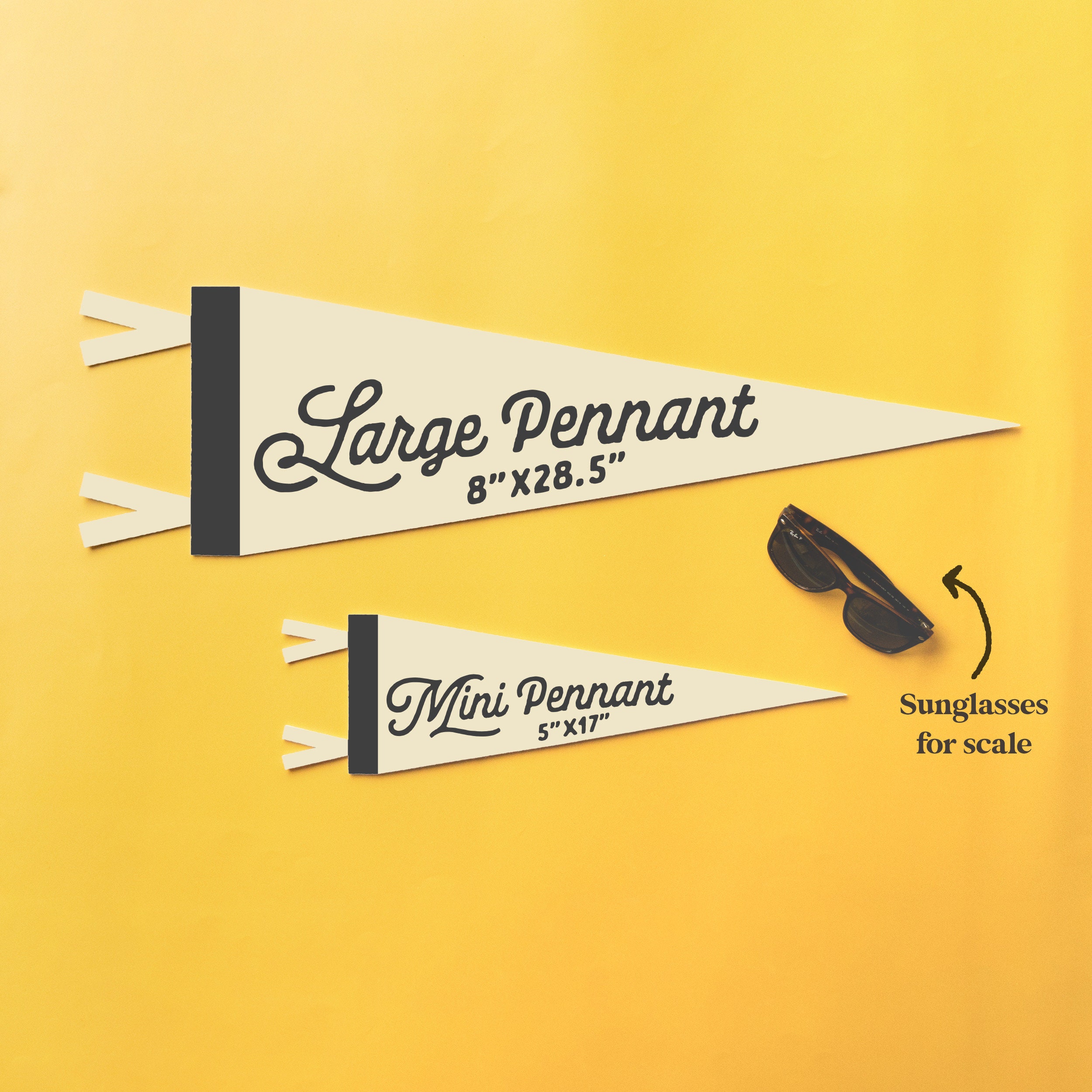 Don't Be a Scaredy Cat Felt Pennant - Retro Halloween Decor