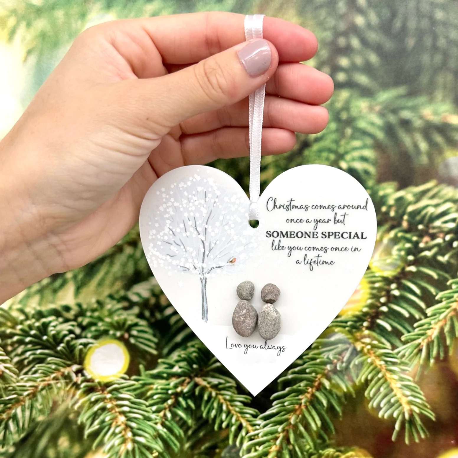 ✨Christmas Pebble Friendship Keepsake Gift✨