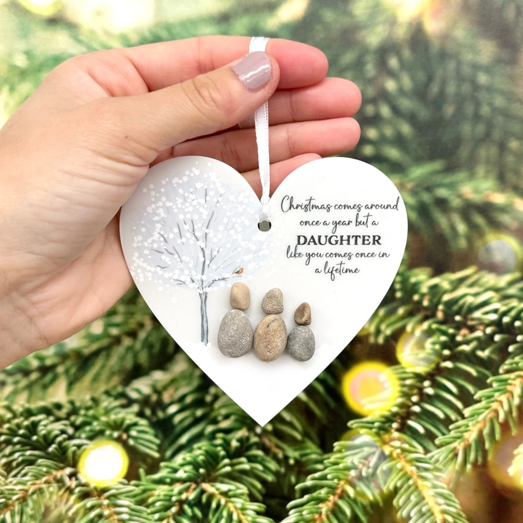 ✨Christmas Pebble Friendship Keepsake Gift✨