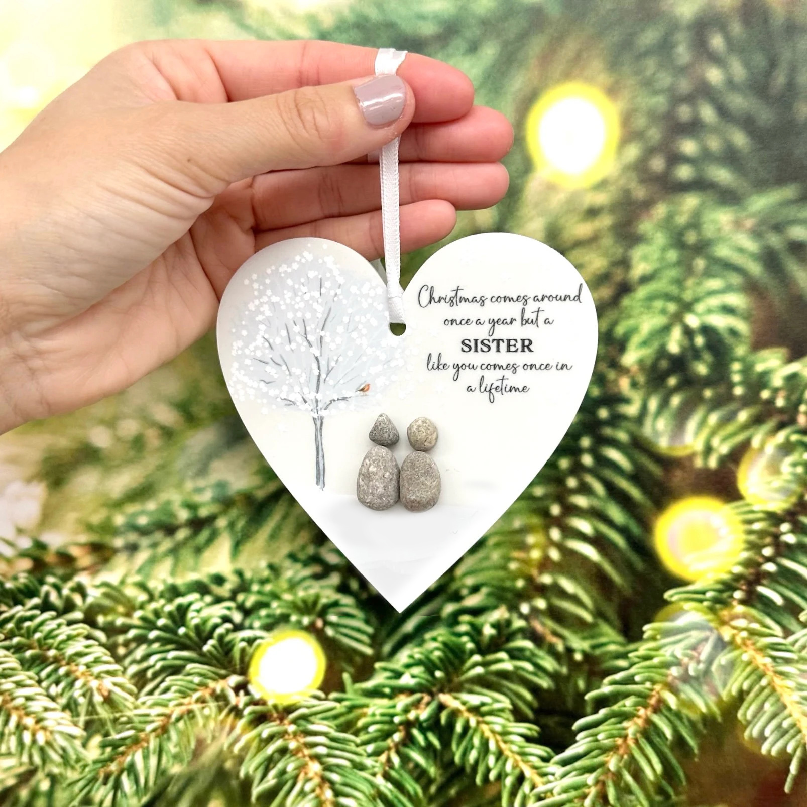✨Christmas Pebble Friendship Keepsake Gift✨