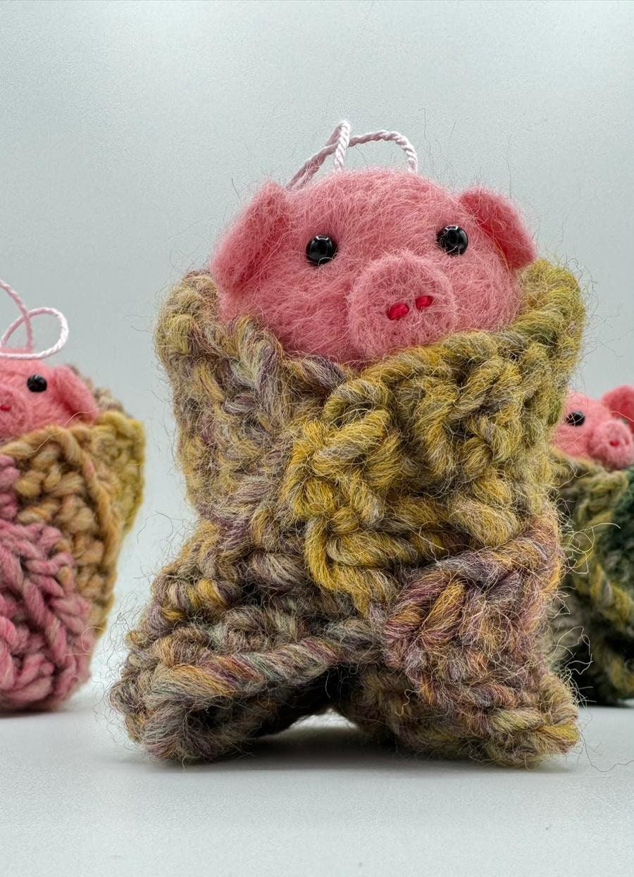 🎄 Handmade Pig in Blankets Christmas Tree Ornament 🎄