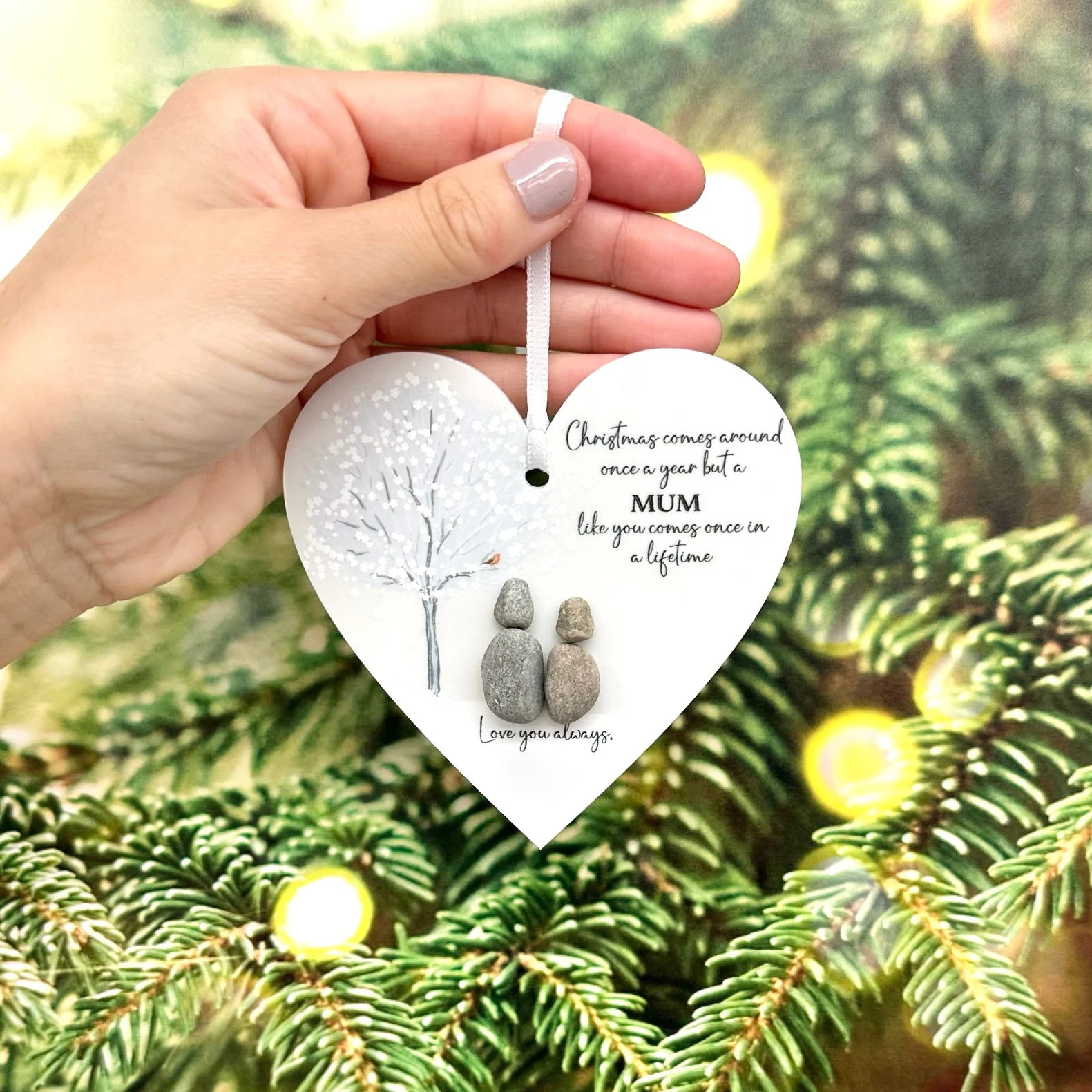 ✨Christmas Pebble Friendship Keepsake Gift✨