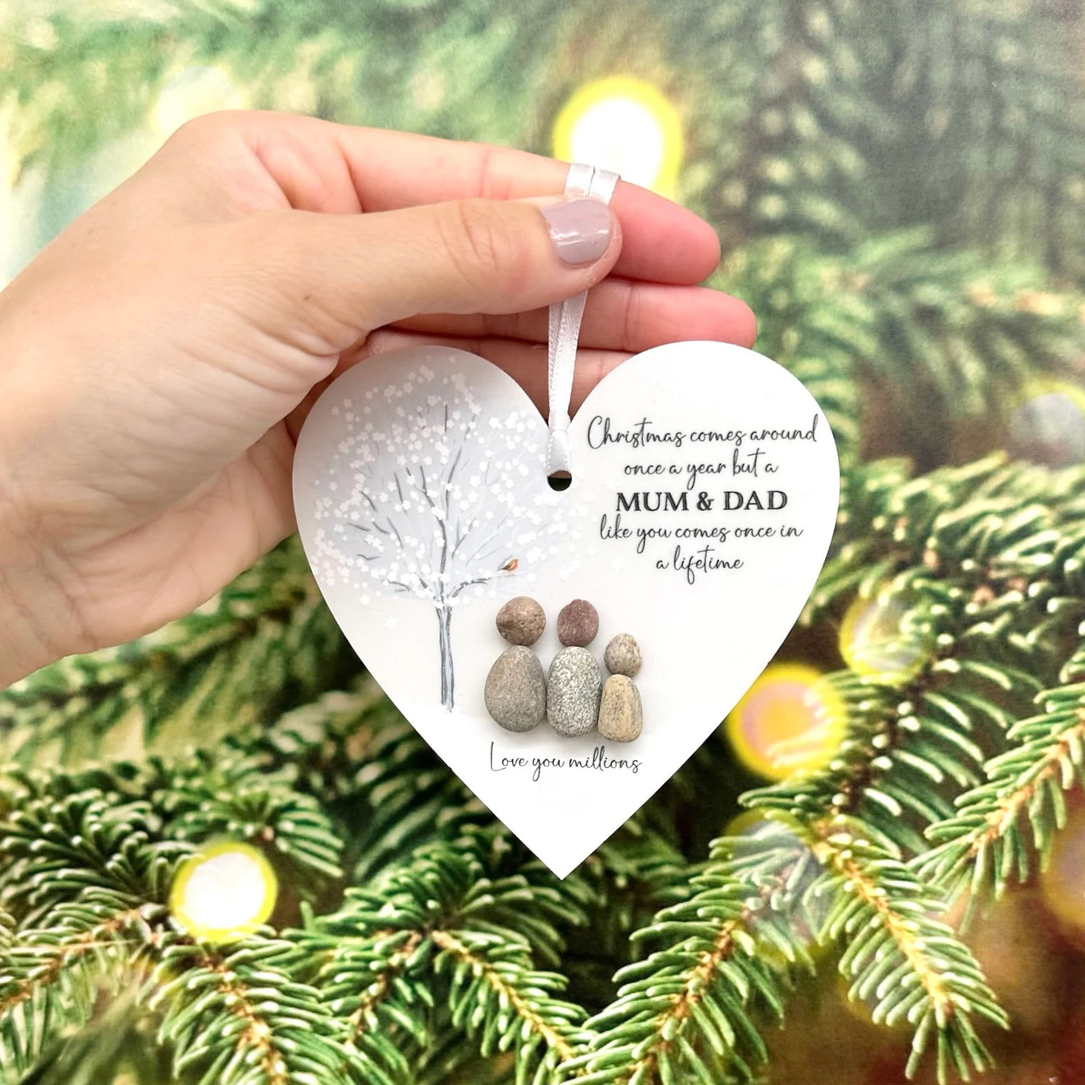 ✨Christmas Pebble Friendship Keepsake Gift✨