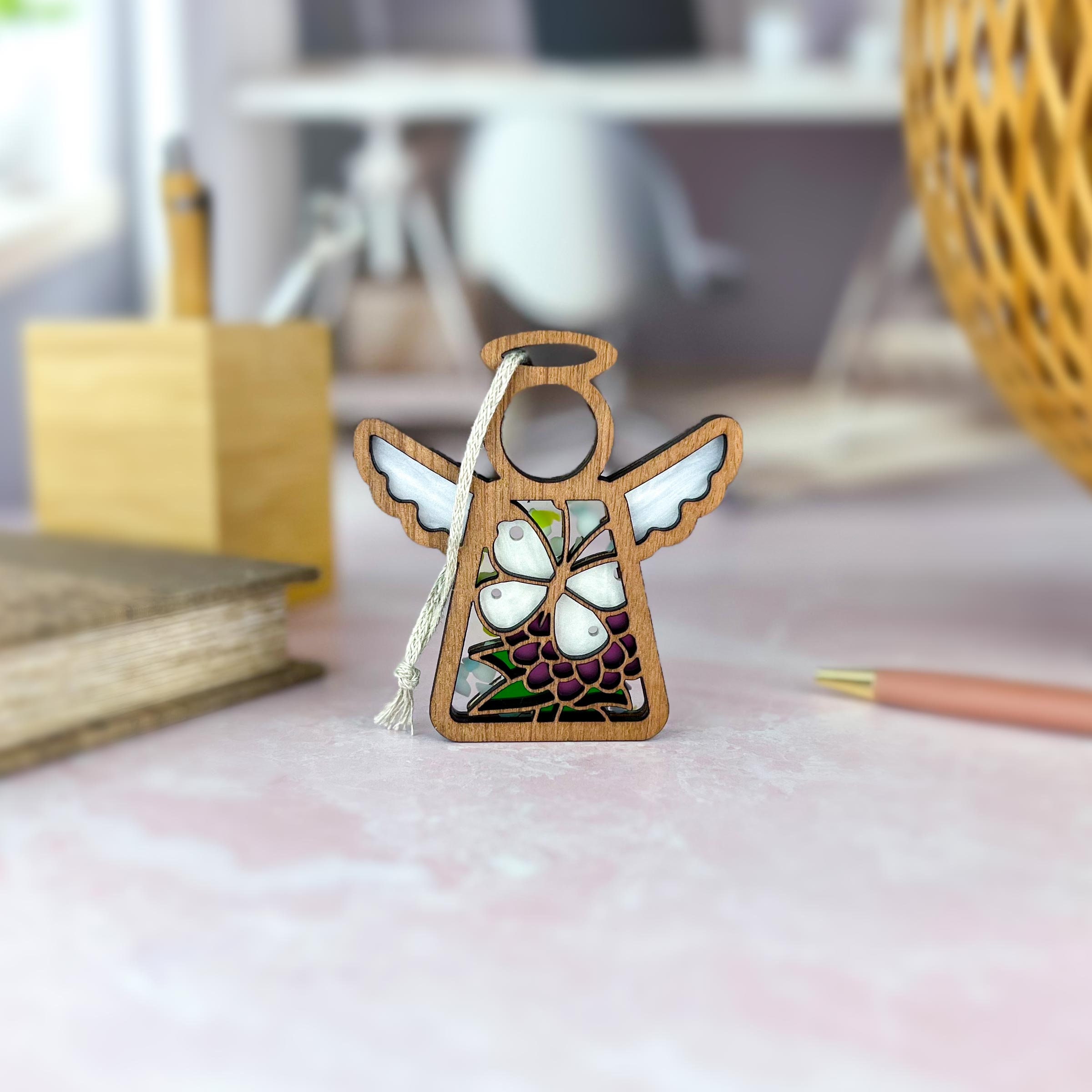 Charm Angel Wings Suncatcher